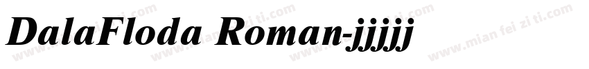 DalaFloda Roman字体转换